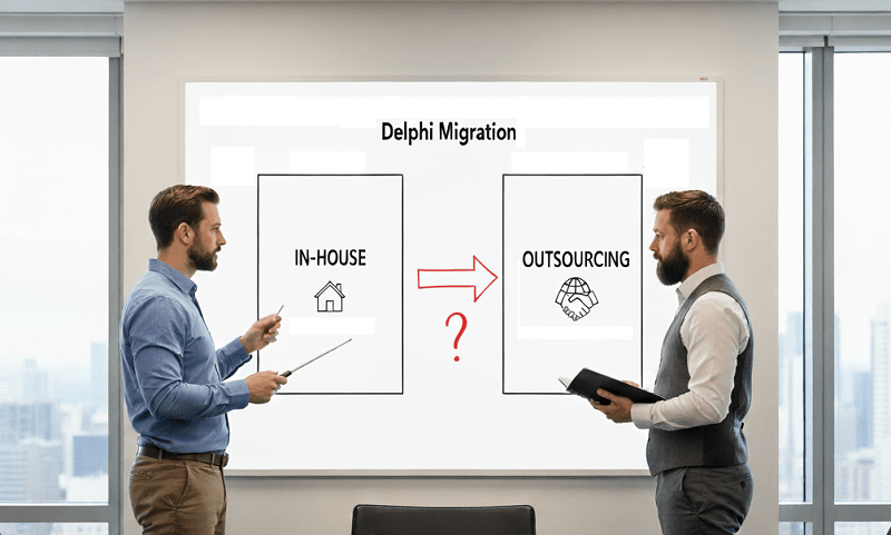 Delphi Migration - Choosing Between In-House and Outsourcing